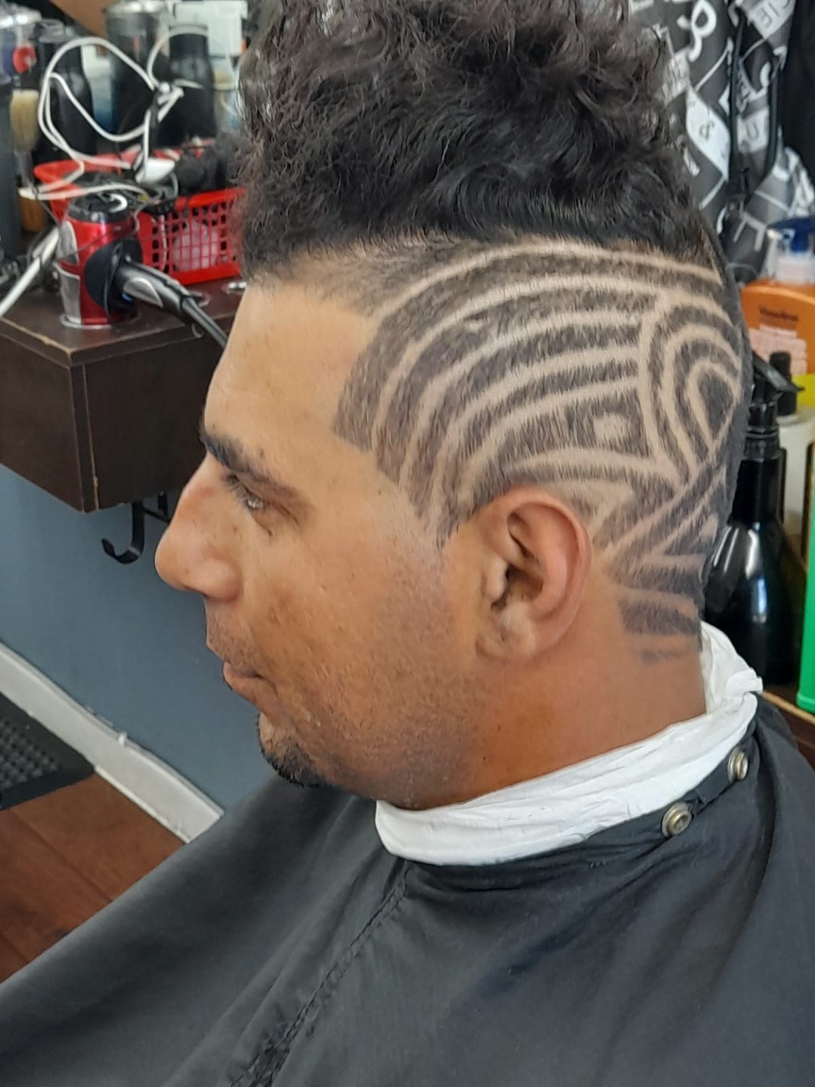 Real client haircut design