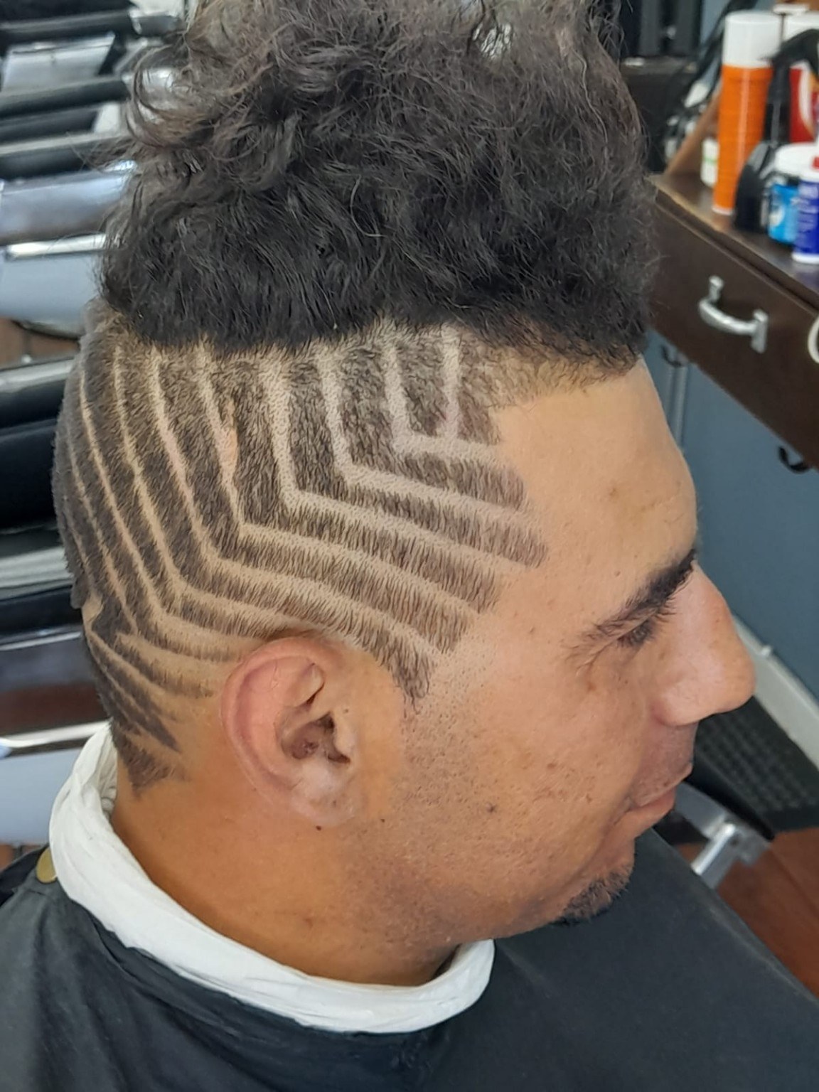 Real client haircut design