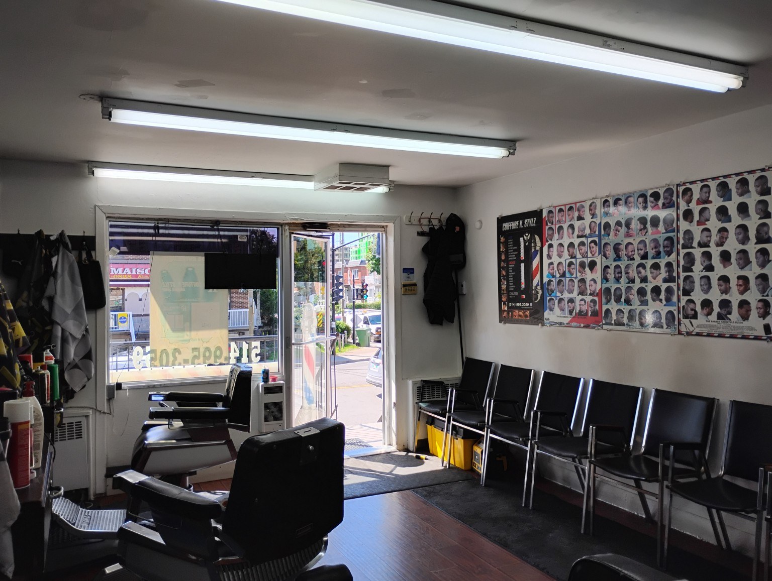 K. Stylz barber shop interior
